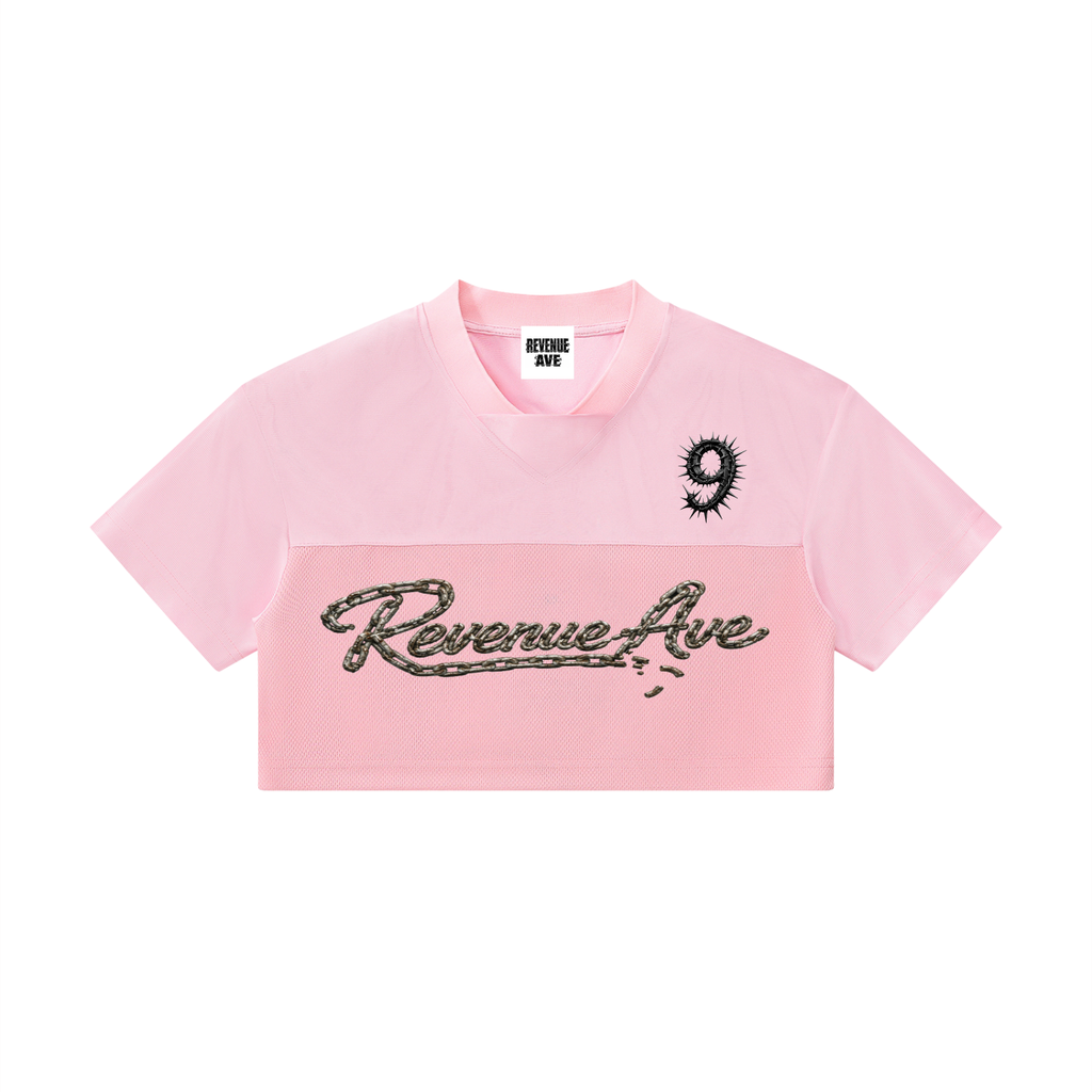 Women’s Cropped Paneled V-Neck Jersey