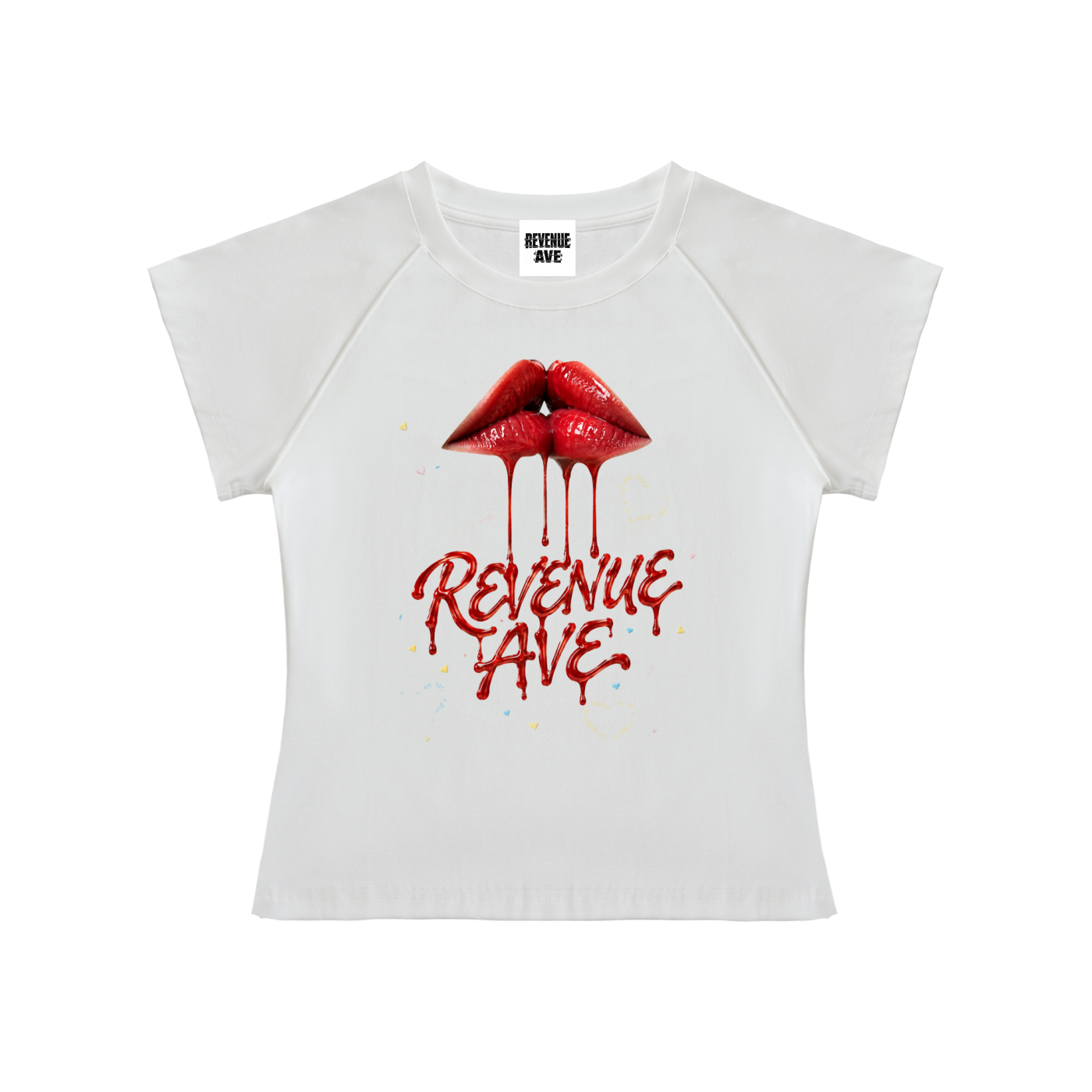Revenue Ave Solid Color Raglan Sleeve Crop Top