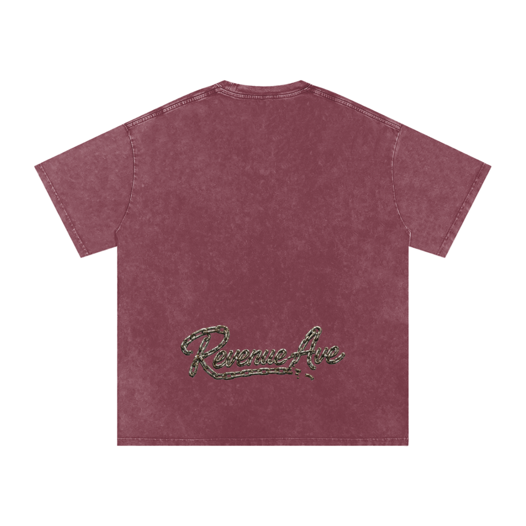 Revenue Ave Snow Washed Oversized Cotton T-Shirt