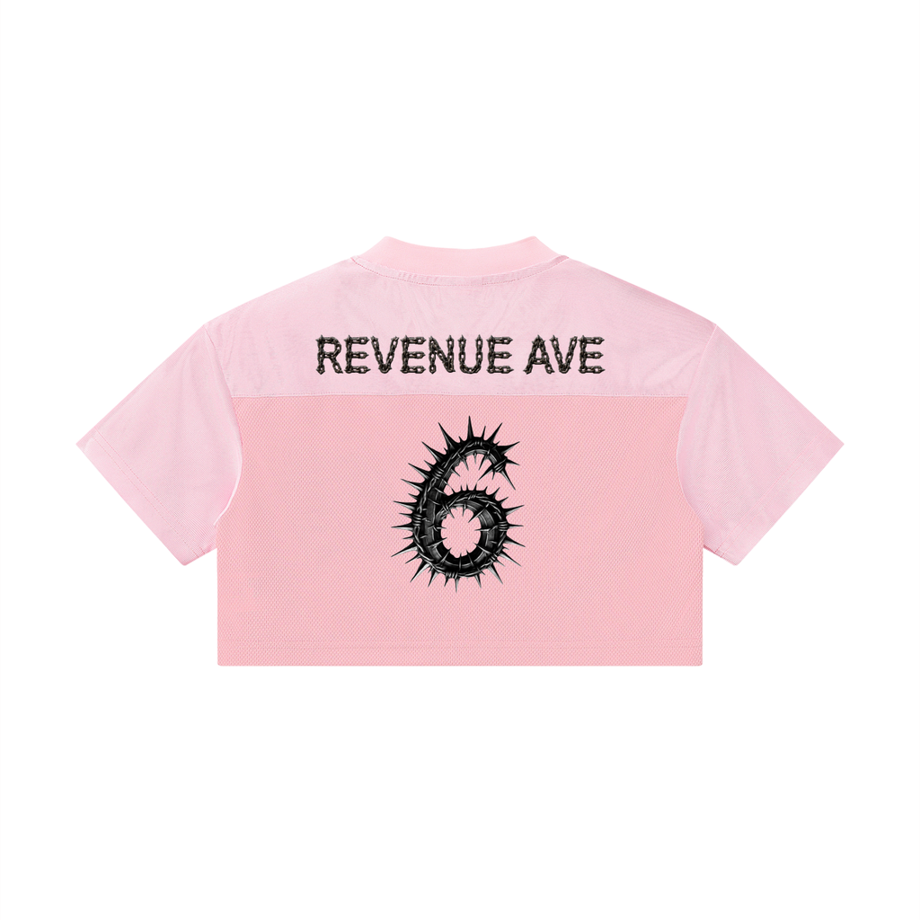Women’s Cropped Paneled V-Neck Jersey