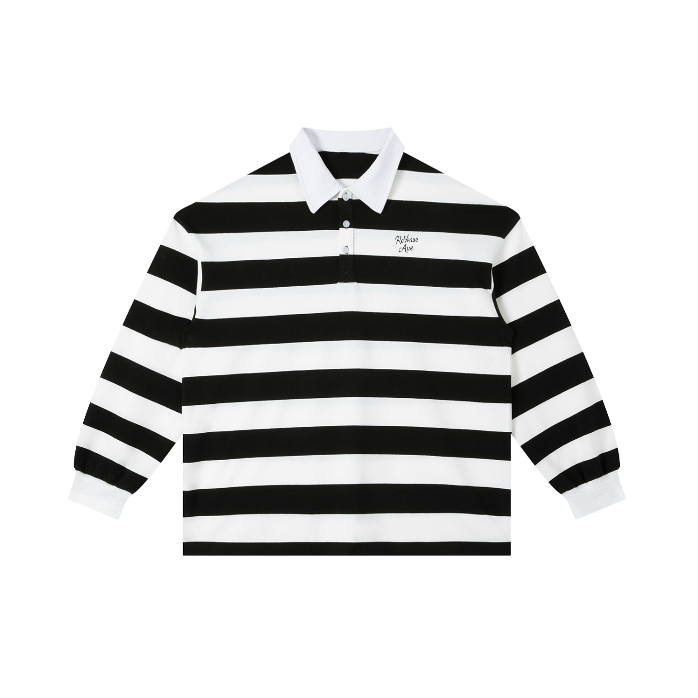 Revenue Ave Color Block Stripe Polo Shirt