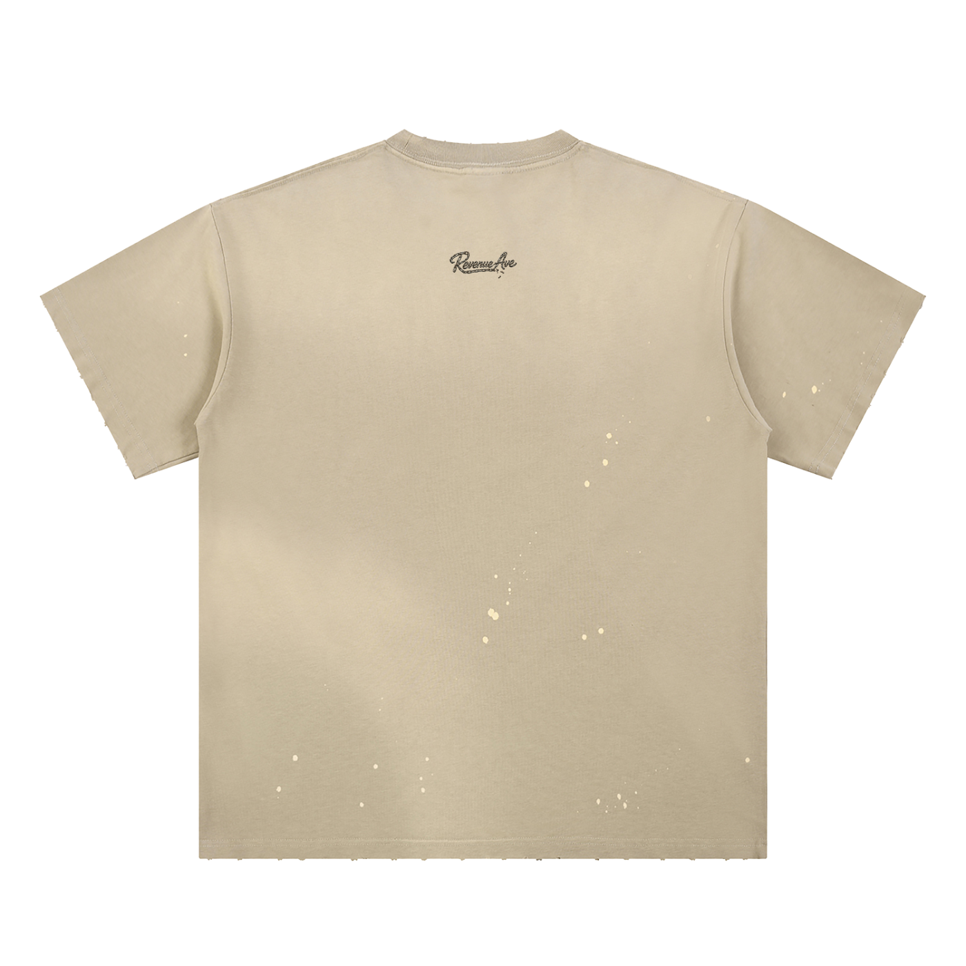 Revenue Ave Hand-Frayed Sunfade Paint Splatter T-Shirt