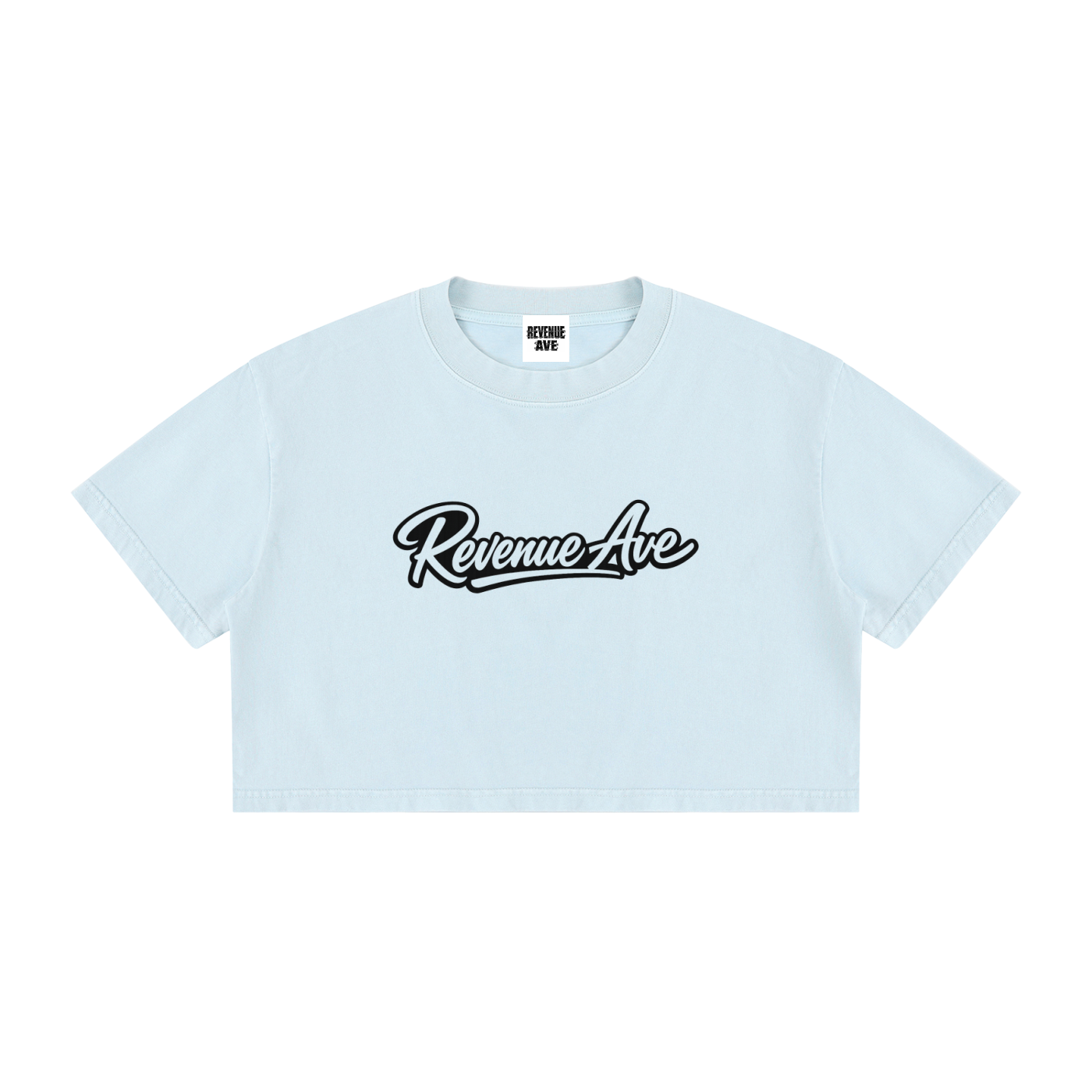 Revenue Ave Women's Mineral Wash Cotton Crop T-Shirt
