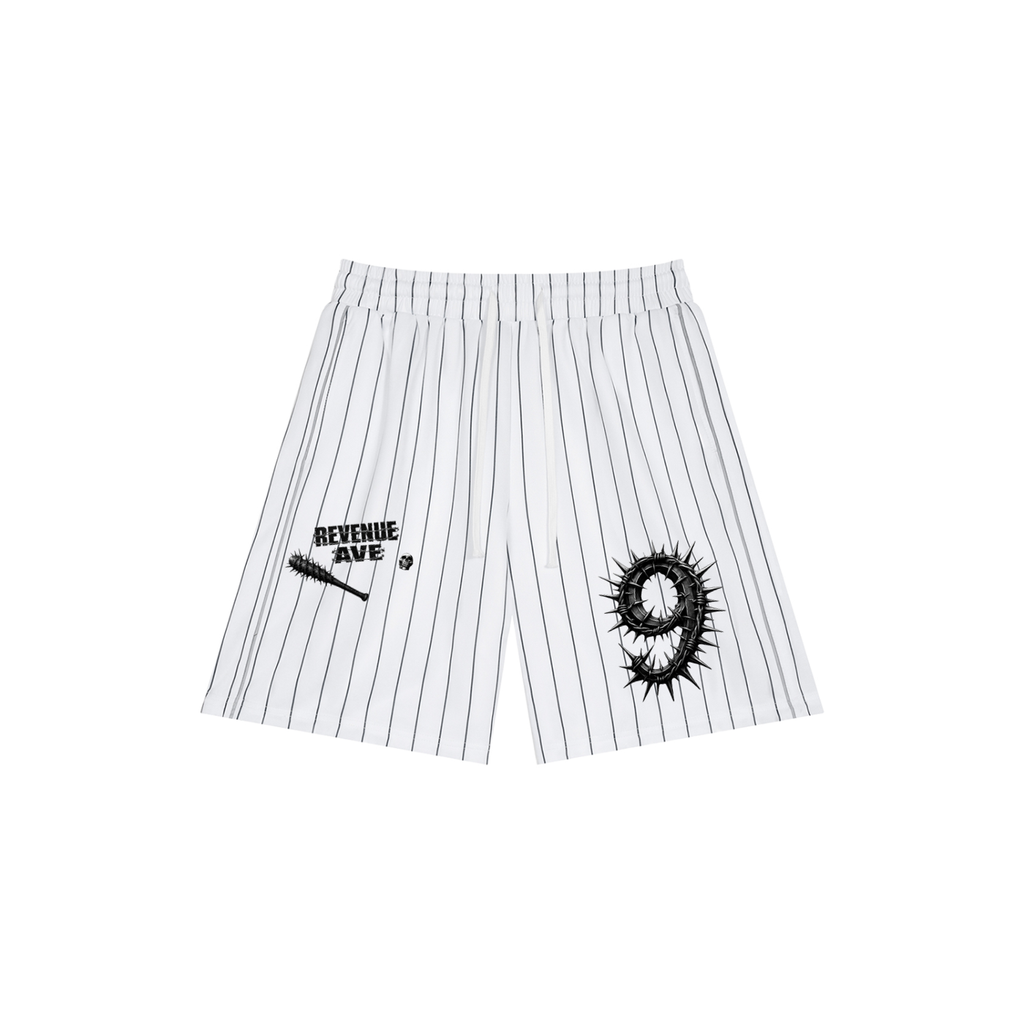 Revenue Ave Unisex Striped Loose Fit Shorts