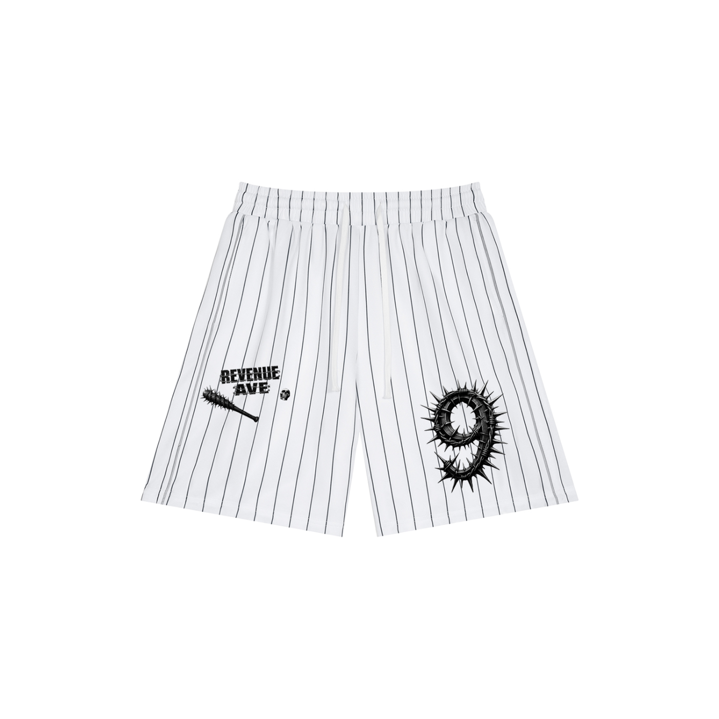 Revenue Ave Unisex Striped Loose Fit Shorts