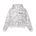Revenue Ave Dirty Washed Zip-Up Fleece Hoodie