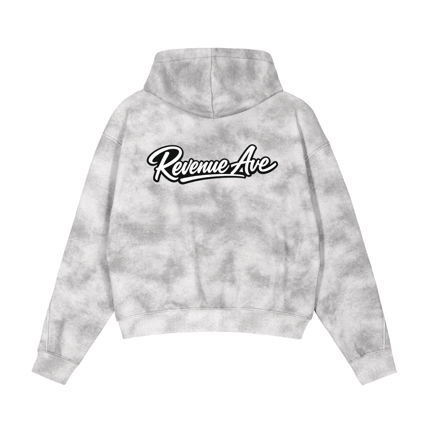 Revenue Ave Dirty Washed Zip-Up Fleece Hoodie