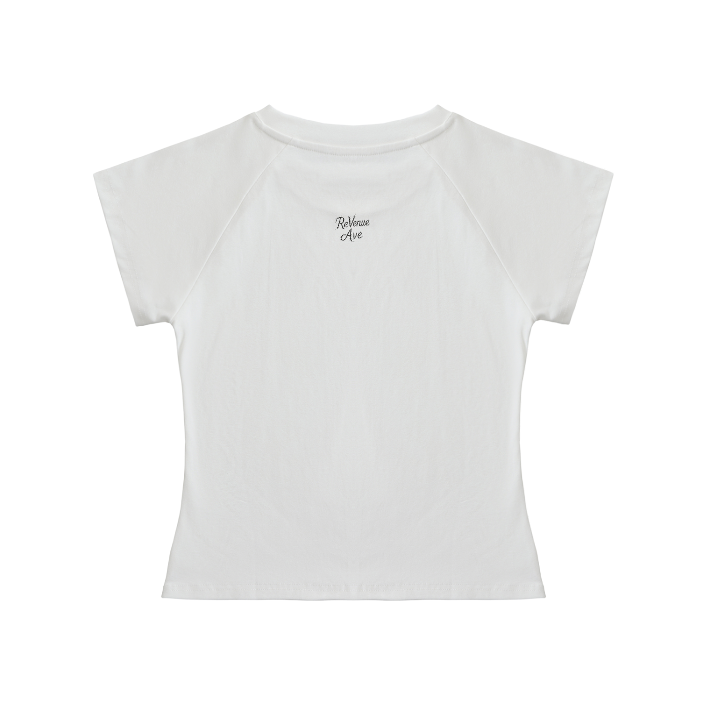 Revenue Ave Solid Color Raglan Sleeve Crop Top