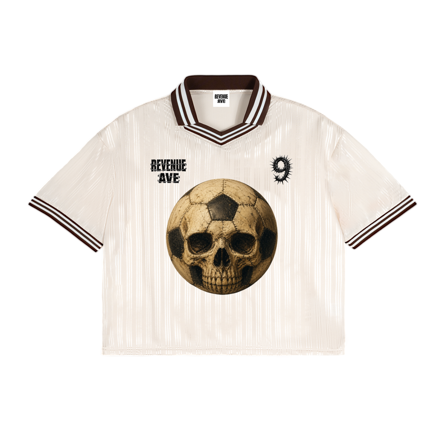 Revenue Ave Contrast Stripes Polo Collar T-Shirt