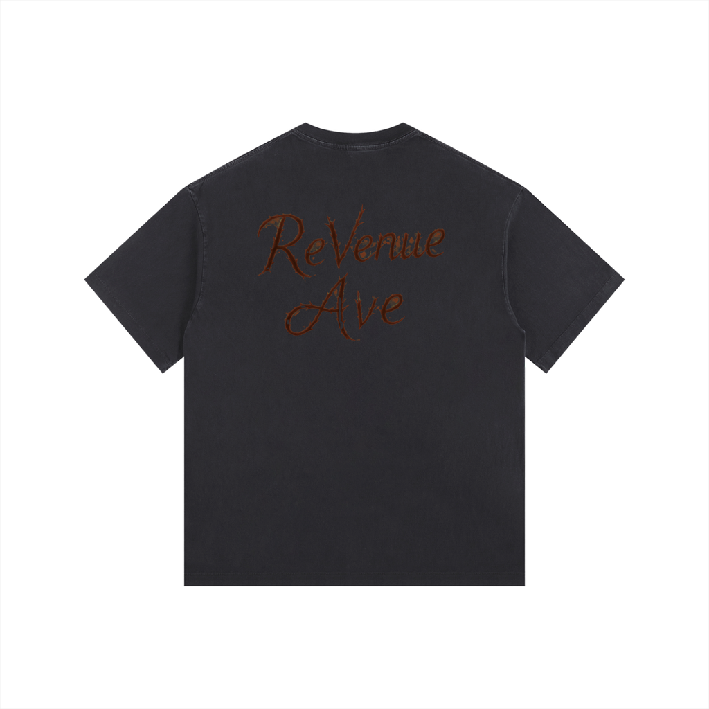Men's Revenue Ave Vintage Washed Oversized Cotton T-Shirt