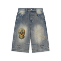 Revenue Ave Vintage Wash Baggy Denim Shorts