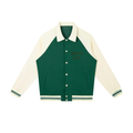 Revenue Ave Contrast Raglan Sleeve Baseball Jacket