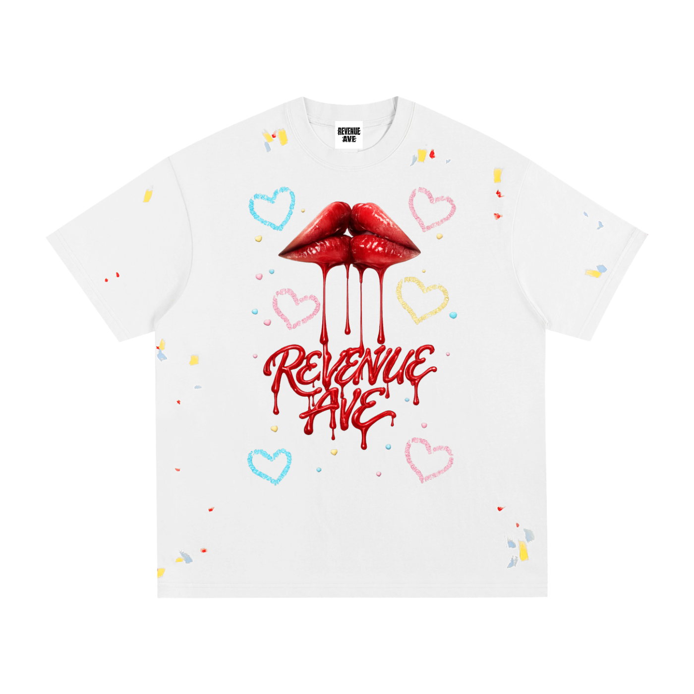 Revenue Ave Paint Splatter T-Shirt