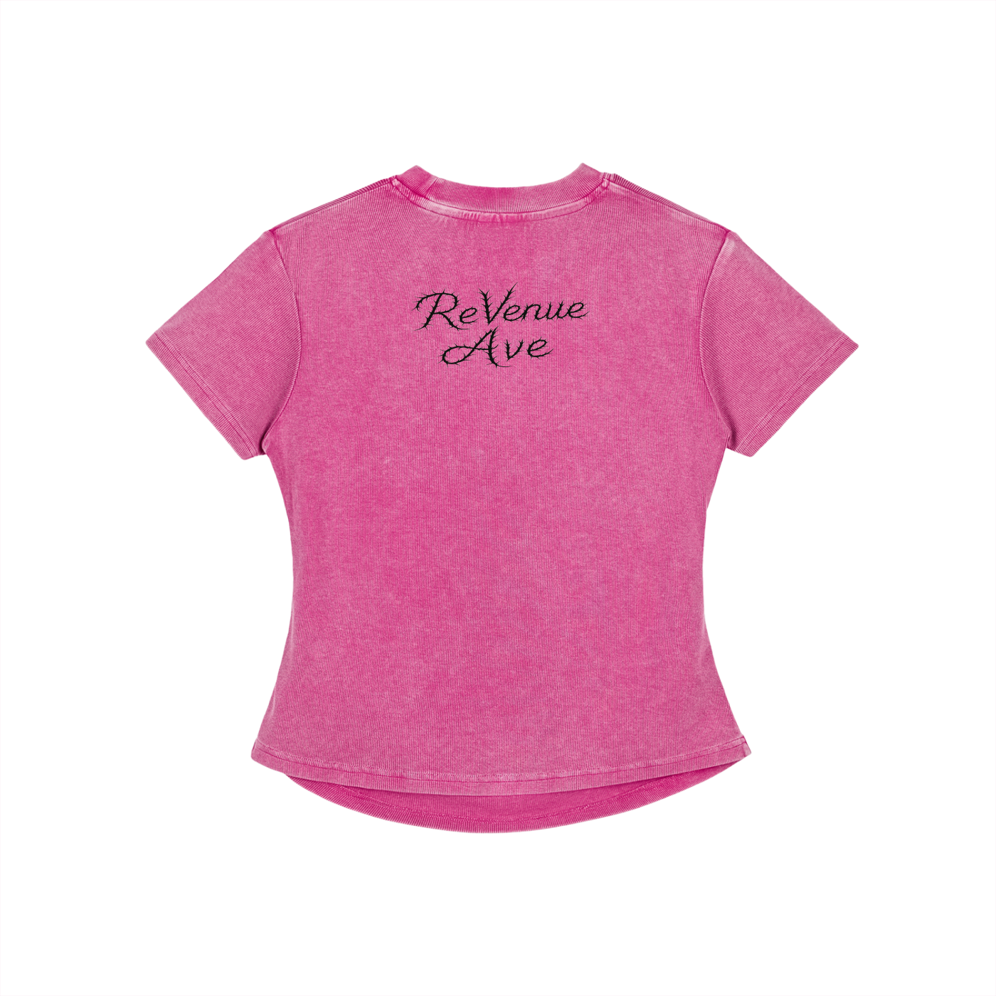Revenue Ave Vintage Washed Bodycon Cotton T-Shirt