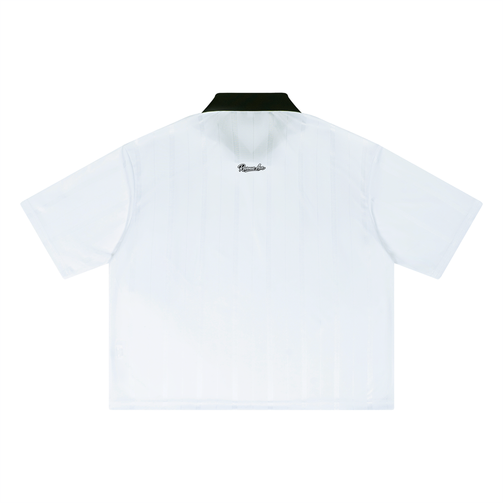 Revenue Ave Unisex Striped Boxy Soccer Jersey