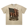 Revenue Ave Hand-Frayed Sunfade Paint Splatter T-Shirt