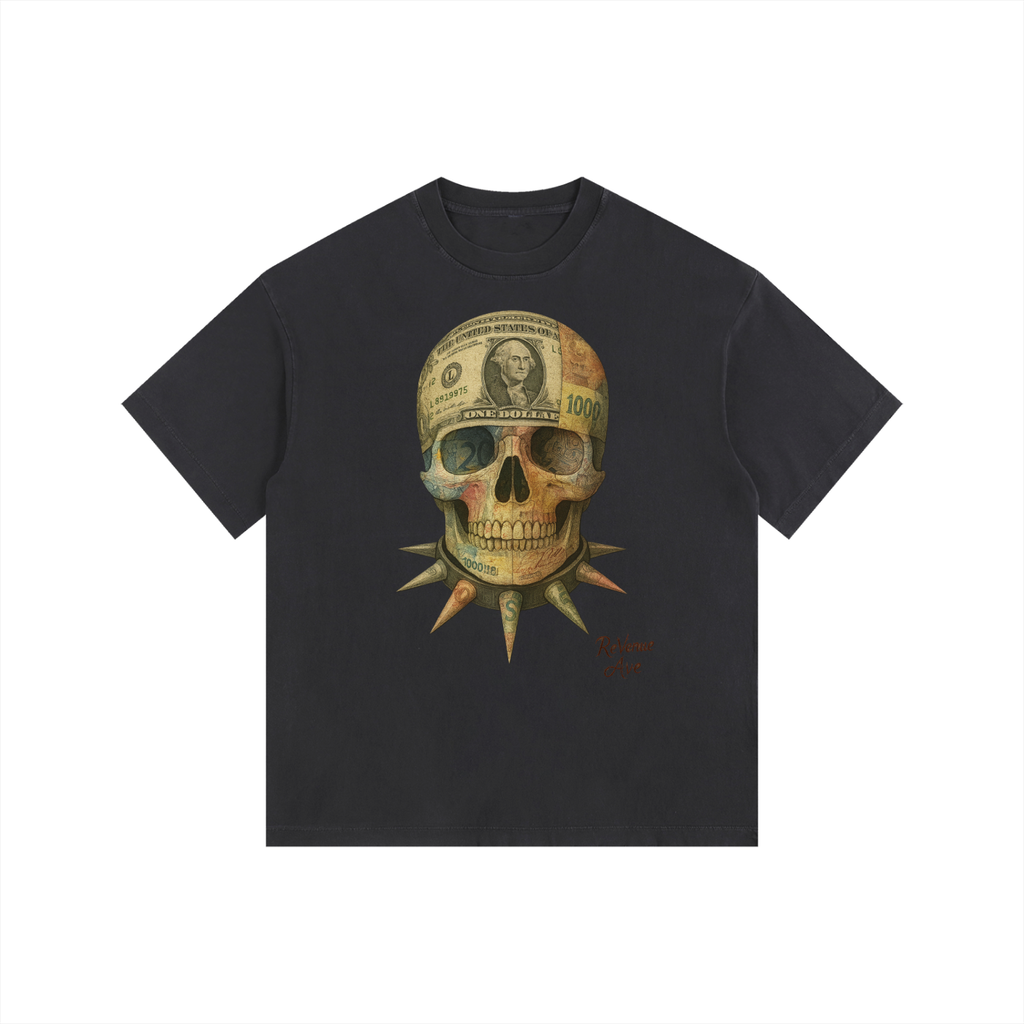Men's Revenue Ave Vintage Washed Oversized Cotton T-Shirt