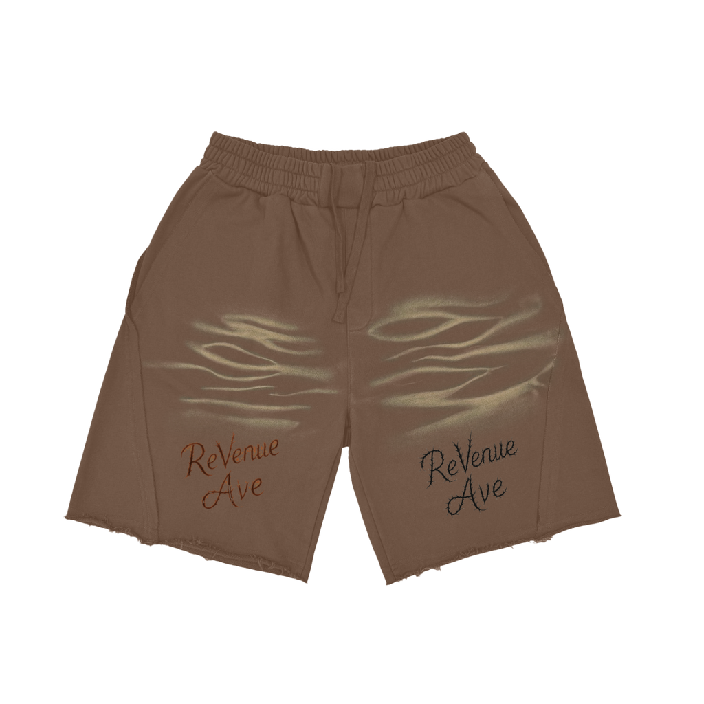Revenue Ave Vintage Washed Tiger Stripes Short Pants