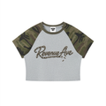 Women’s Camo Raglan Crop T-Shirt