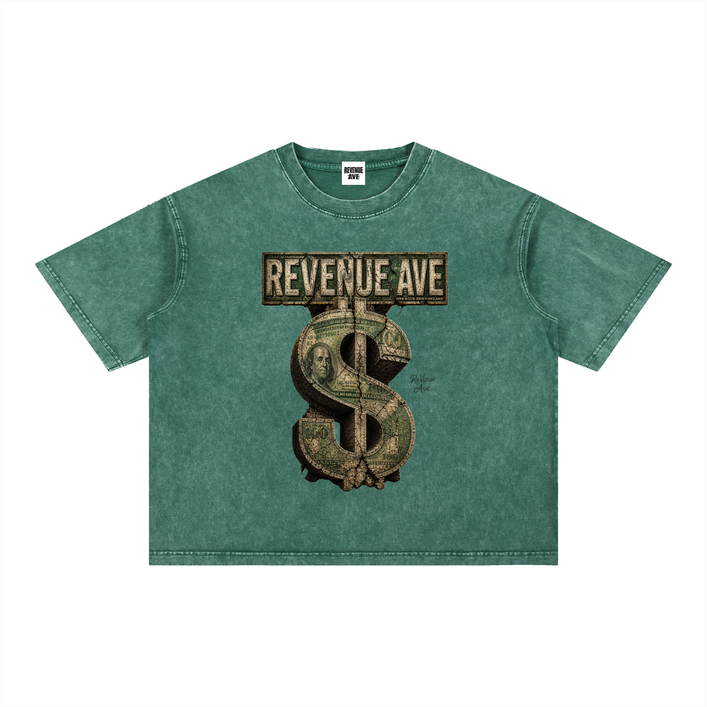 Revenue Ave Mineral Wash Boxy Cotton T-Shirt