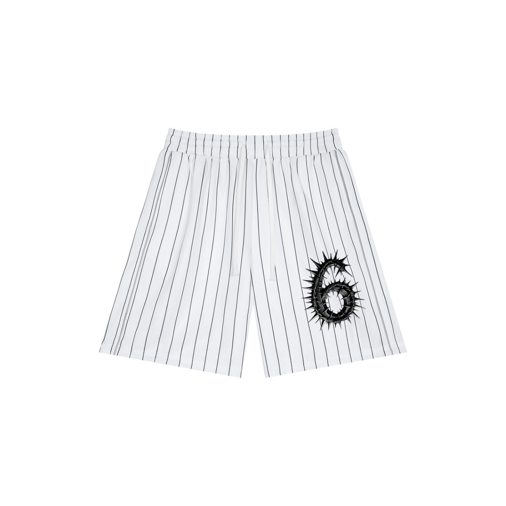 Revenue Ave Unisex Striped Loose Fit Shorts