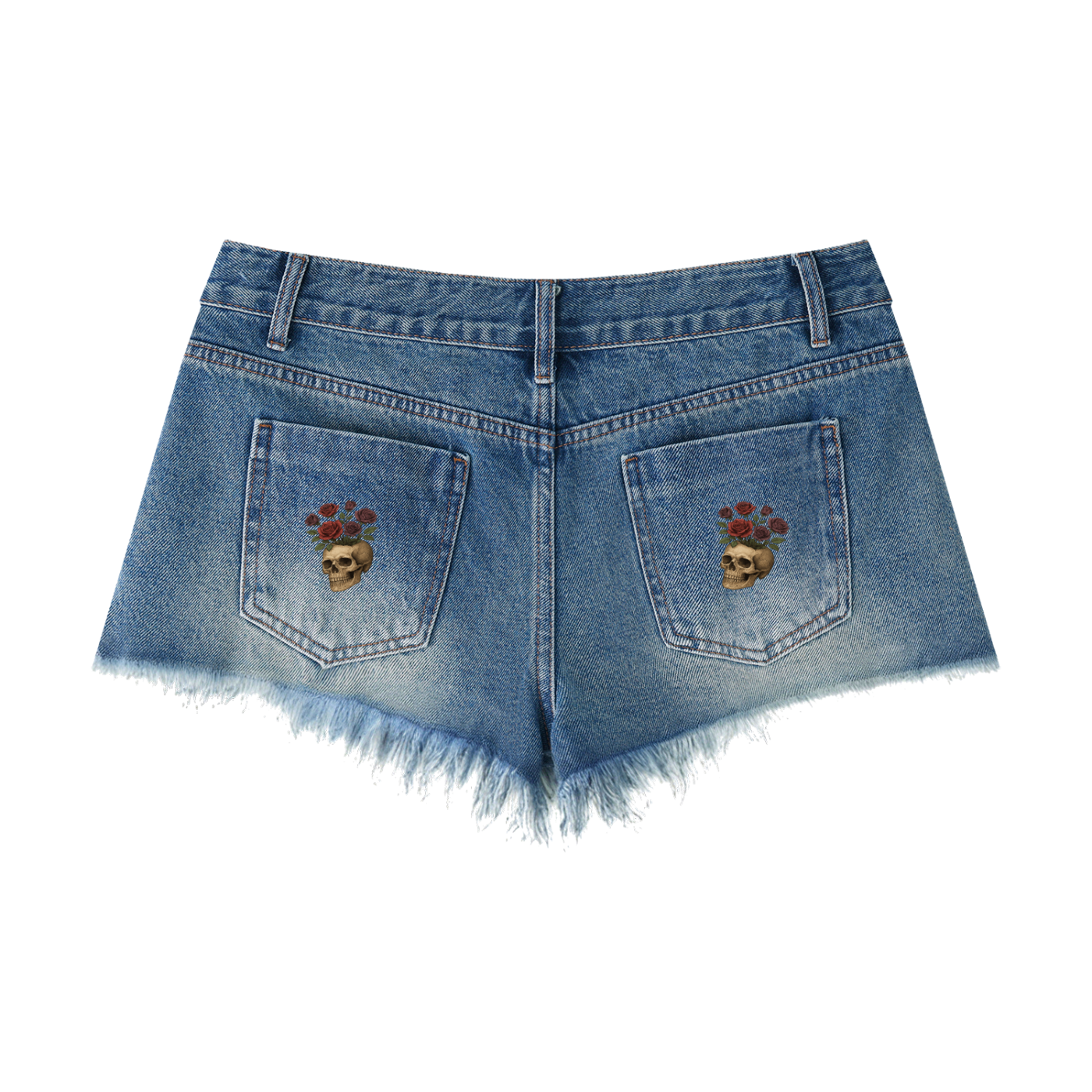 Revenue Ave Women's Vintage Wash Raw Hem Denim Shorts