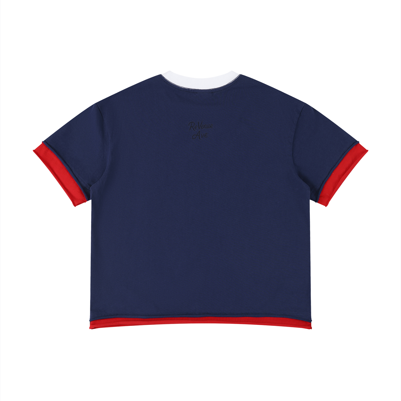 Revenue Ave Unisex Boxy Color Block T-Shirt