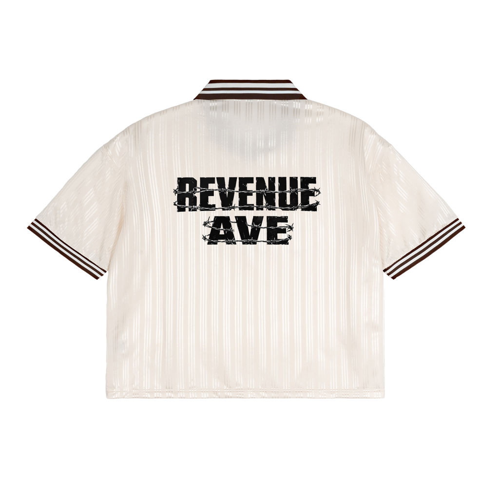 Revenue Ave Contrast Stripes Polo Collar T-Shirt