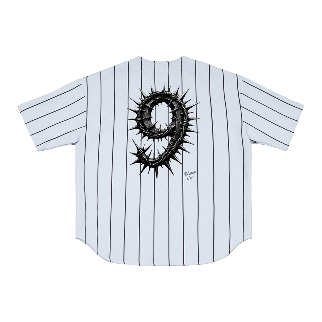 Revenue Ave Pinstripe Baseball Jersey